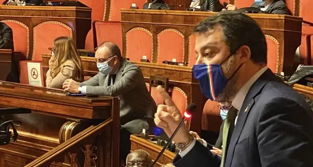 Dl sicurezza:Lega occupa Aula Senato,'negata discussione'