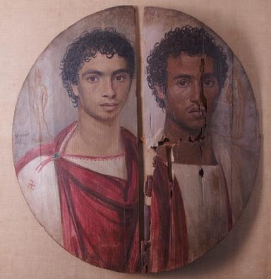 Il Tondo dei due Fratelli, capolavoro della pittura antica restaurato arriva a Roma