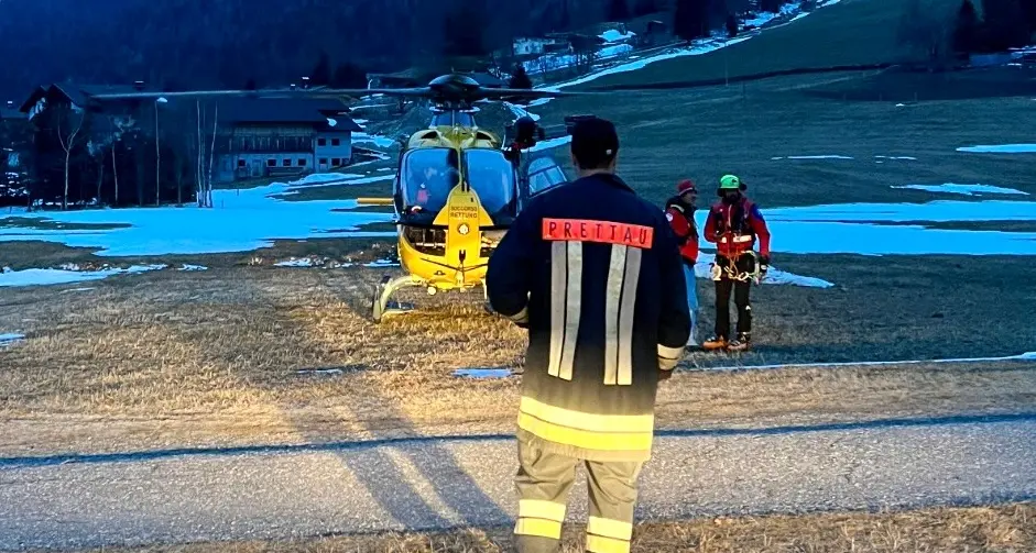 Predoi, salvo per miracolo dopo una notte a -16: escursionista recuperato dal soccorso alpino