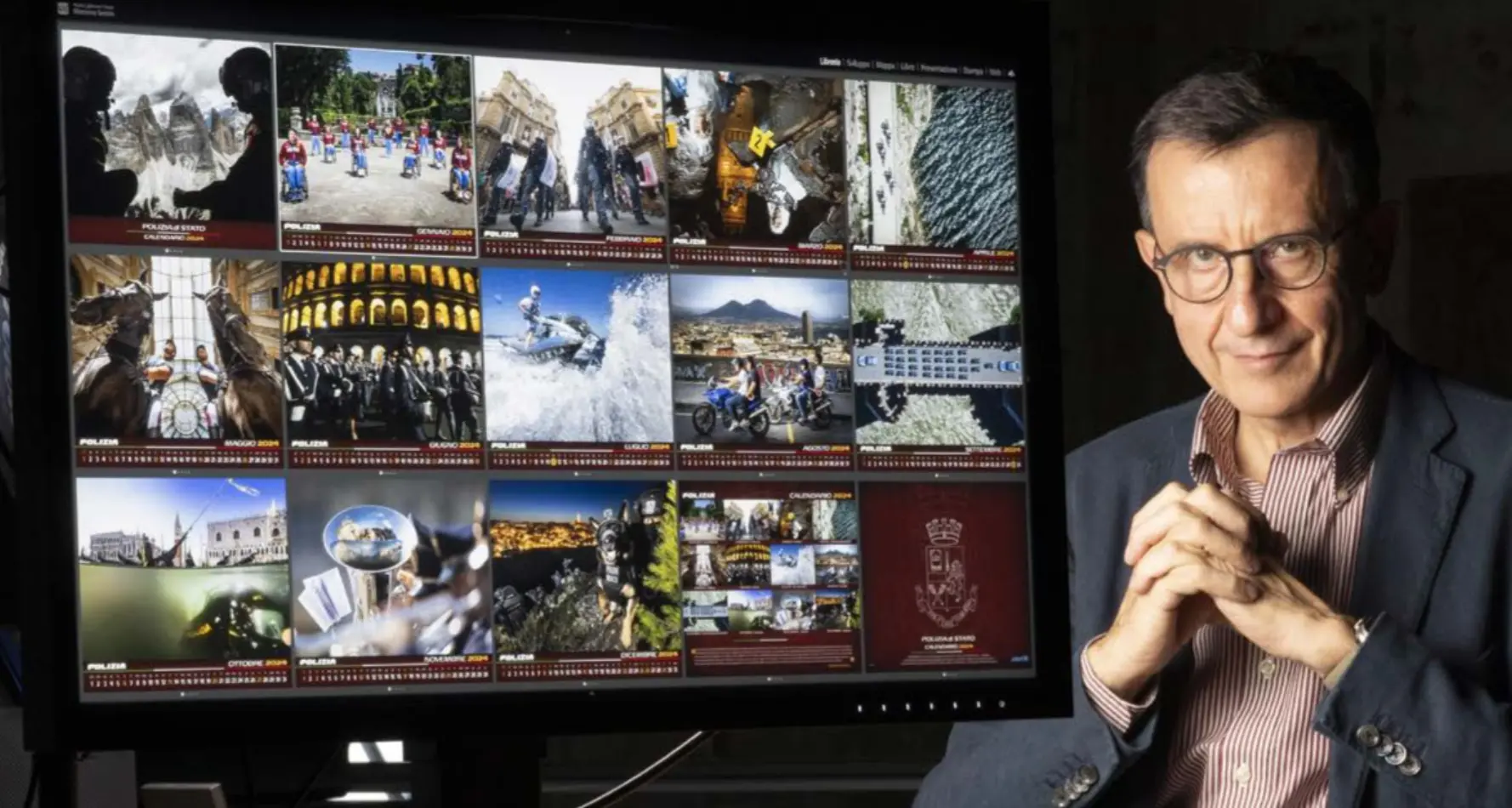 Polizia di Stato, il calendario 2024 affidato agli scatti adrenalinici di Massimo Sestini