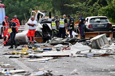 Presidente dell'Umbria: sei morti e 34 feriti nell'incidente sulla Terni-Rieti