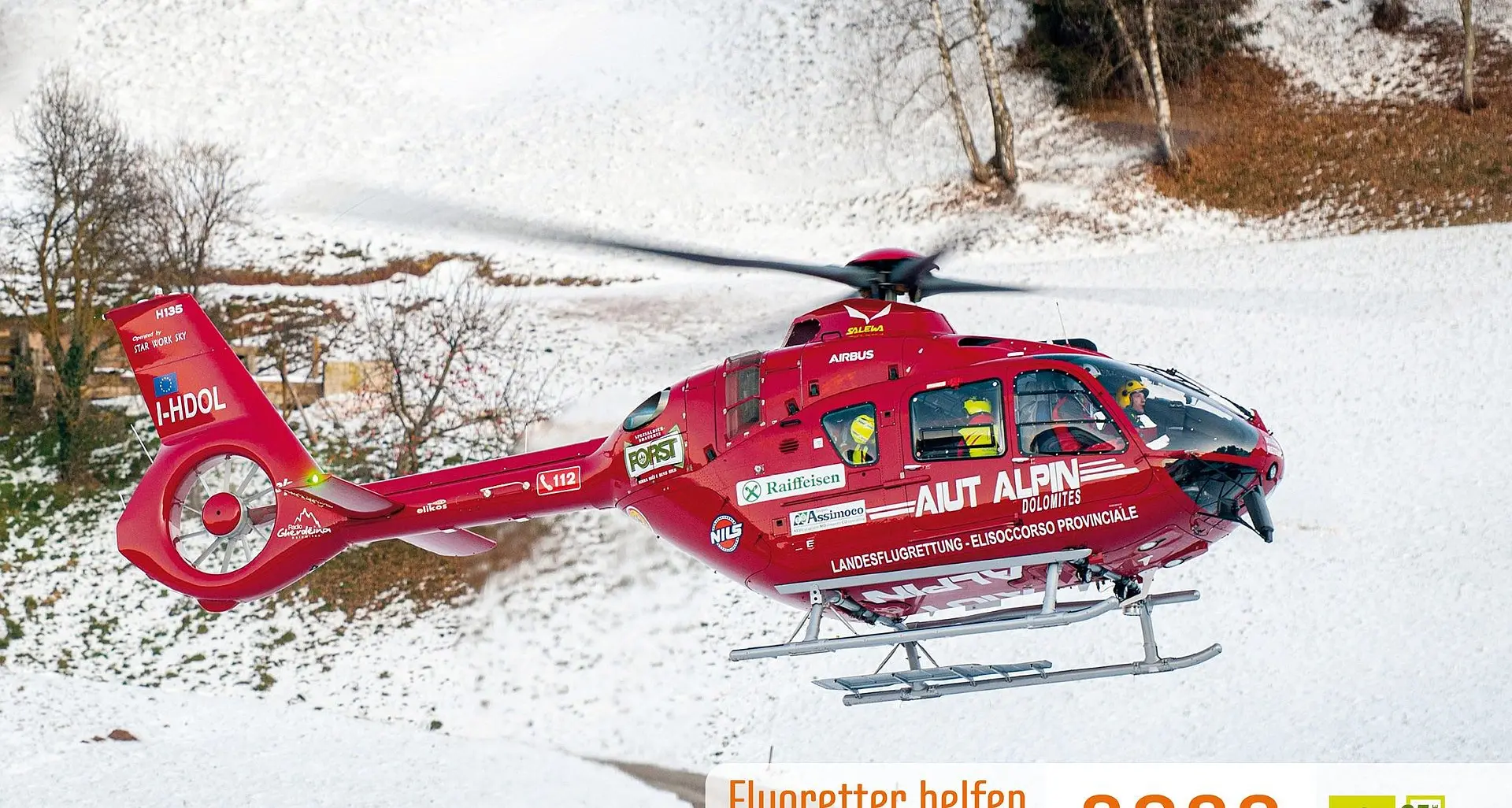 Elisoccorso Alto Adige, il calendario solidale compie 20 anni