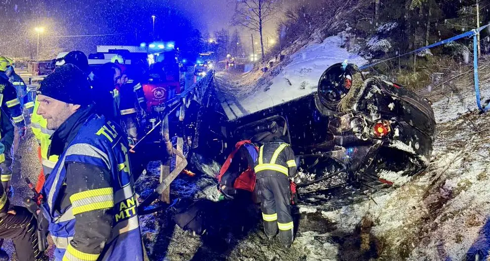 Anterselva, auto si ribalta nella serata di sabato 21 febbraio