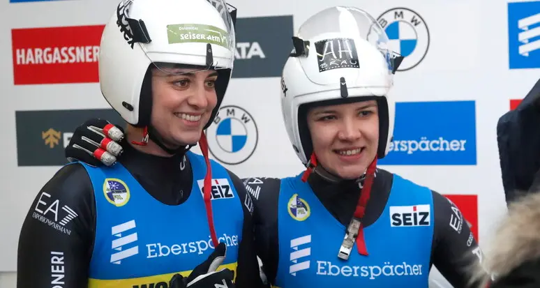 Slittino, Vötter e Oberhofer ripartono con uno splendido bronzo a Sigulda