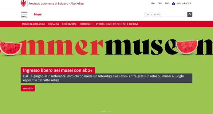 Musei gratuiti anche quest’estate con l’abo+