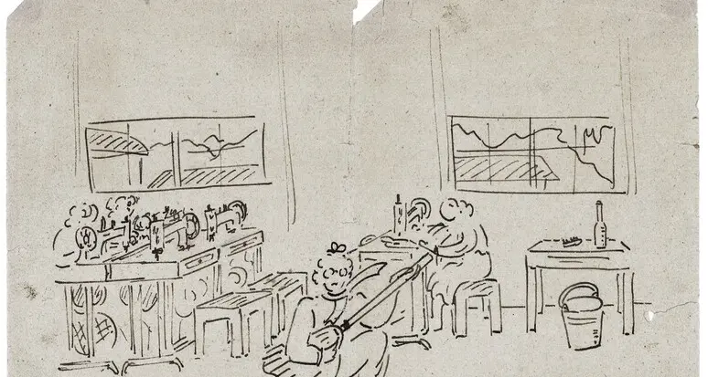 A Milano i disegni della partigiana Aura Pasa dal lager di Bolzano