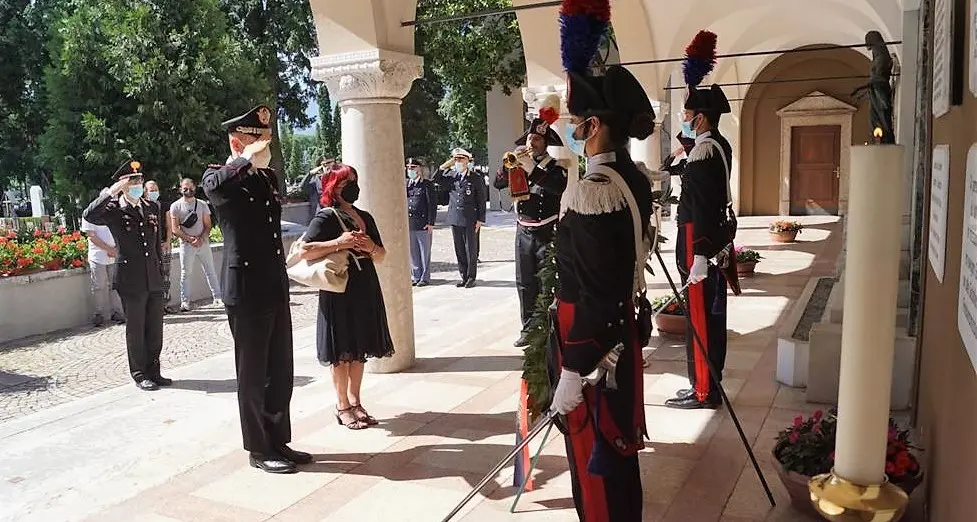 I carabinieri ricordano l’appuntato Zamperini, ucciso nel 1997 a Merano