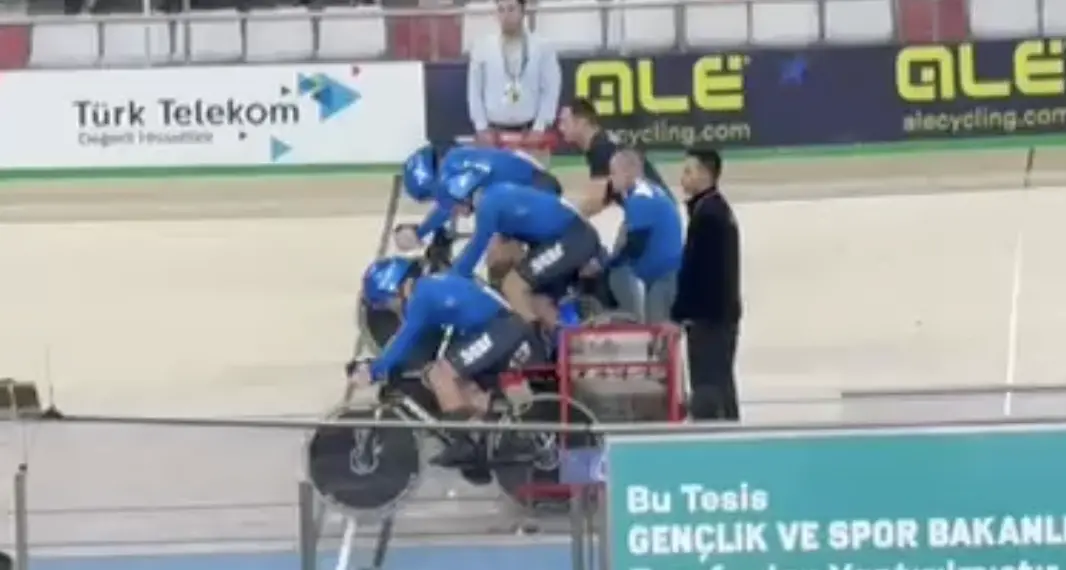 Velocità a squadre, medaglia di bronzo e firma altoatesina agli Europei in Turchia