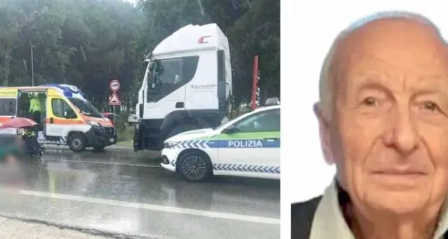 Pensionato di Bressanone muore travolto da un tir l’ultimo giorno di vacanza