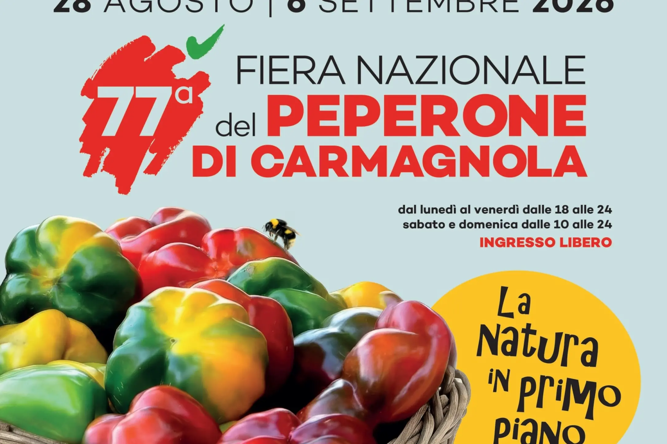 Centinaio e Cirio alla 77/a Festa nazionale del Peperone di Carmagnola