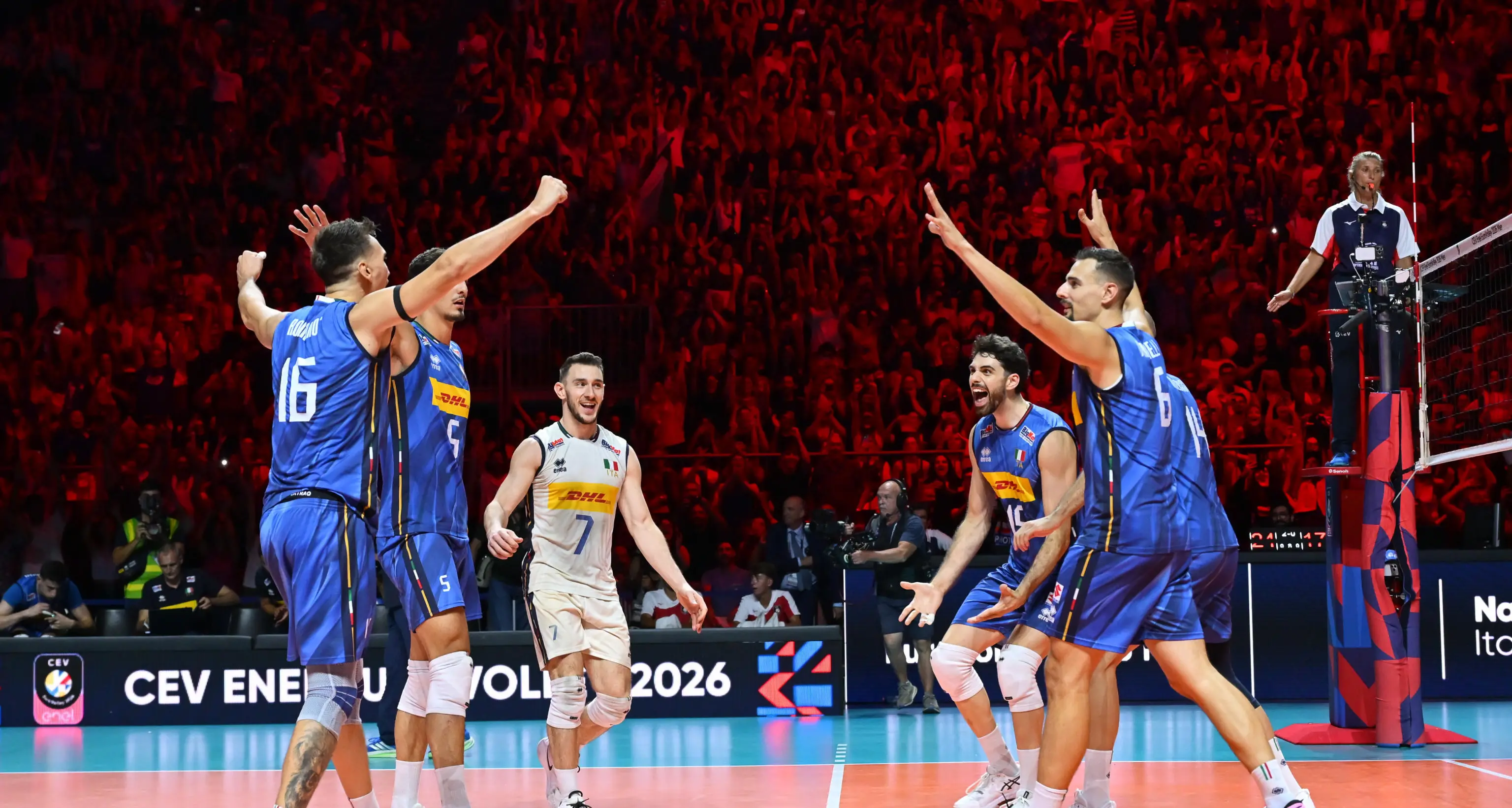 Pallavolo: Europei; Italia-Grecia 3-0