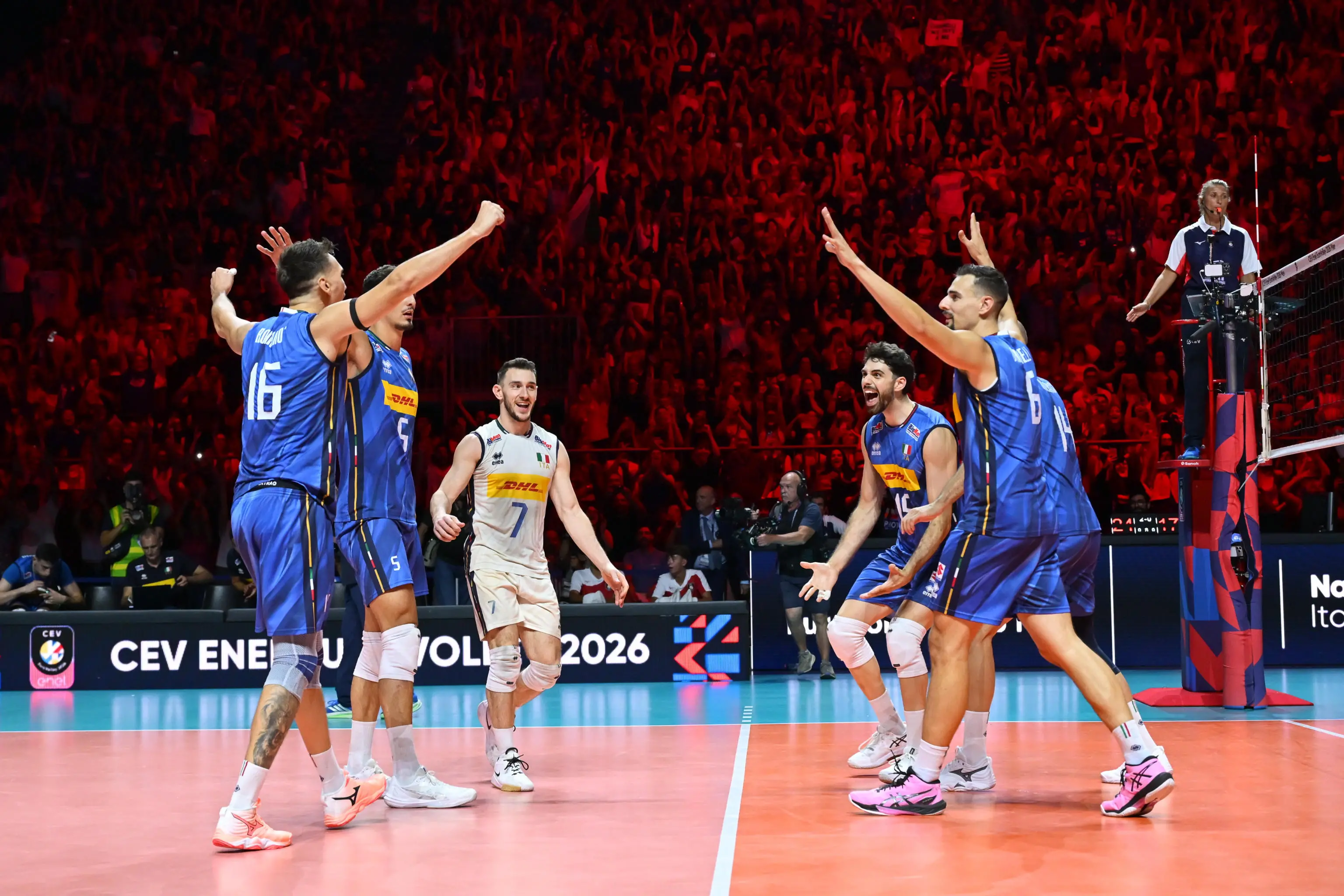 Pallavolo: Europei; Italia-Grecia 3-0