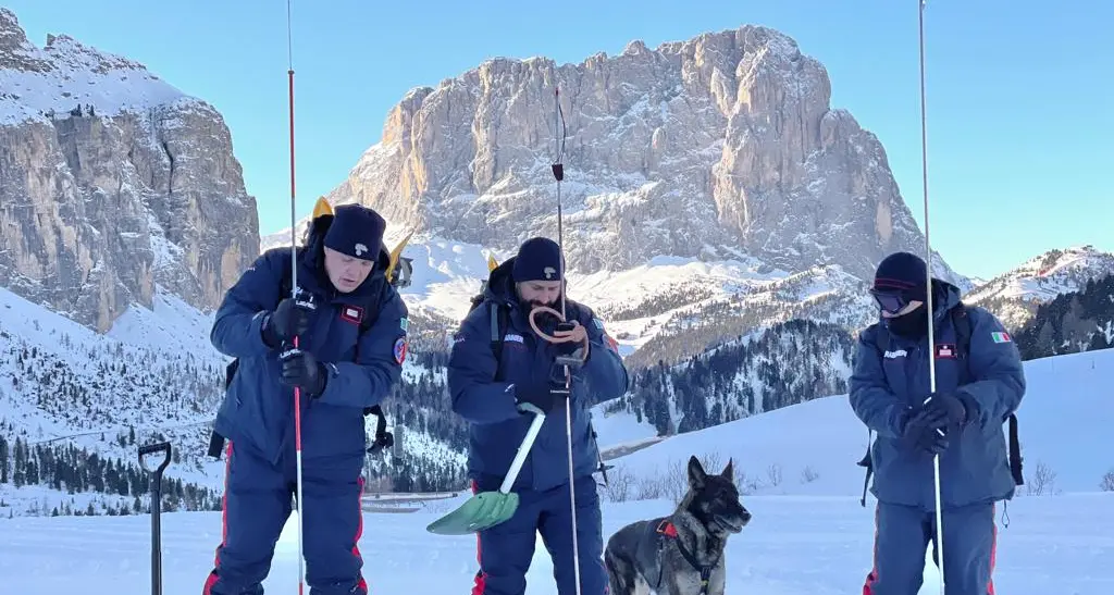Aiuti e ricerche, l’Arma addestra a Selva Gardena militari e cani