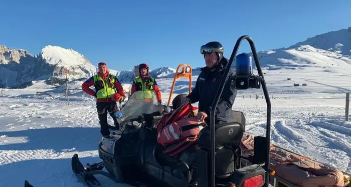 Ancora una valanga: soccorsi due scialpinisti sull'Alpe di Siusi