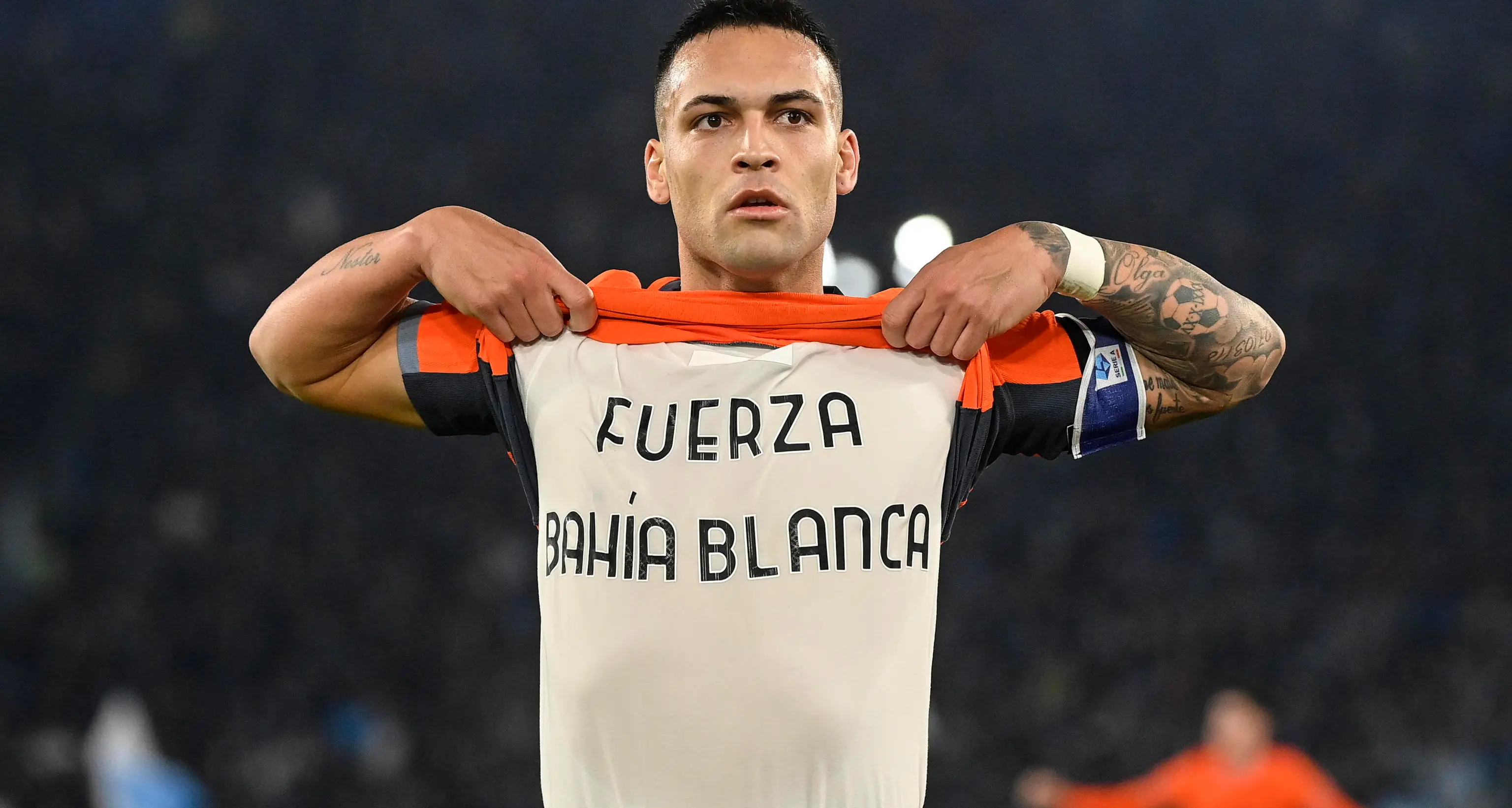 Lazio-Inter: Lautaro gol e dedica alla tragedia di Bahia Blanca