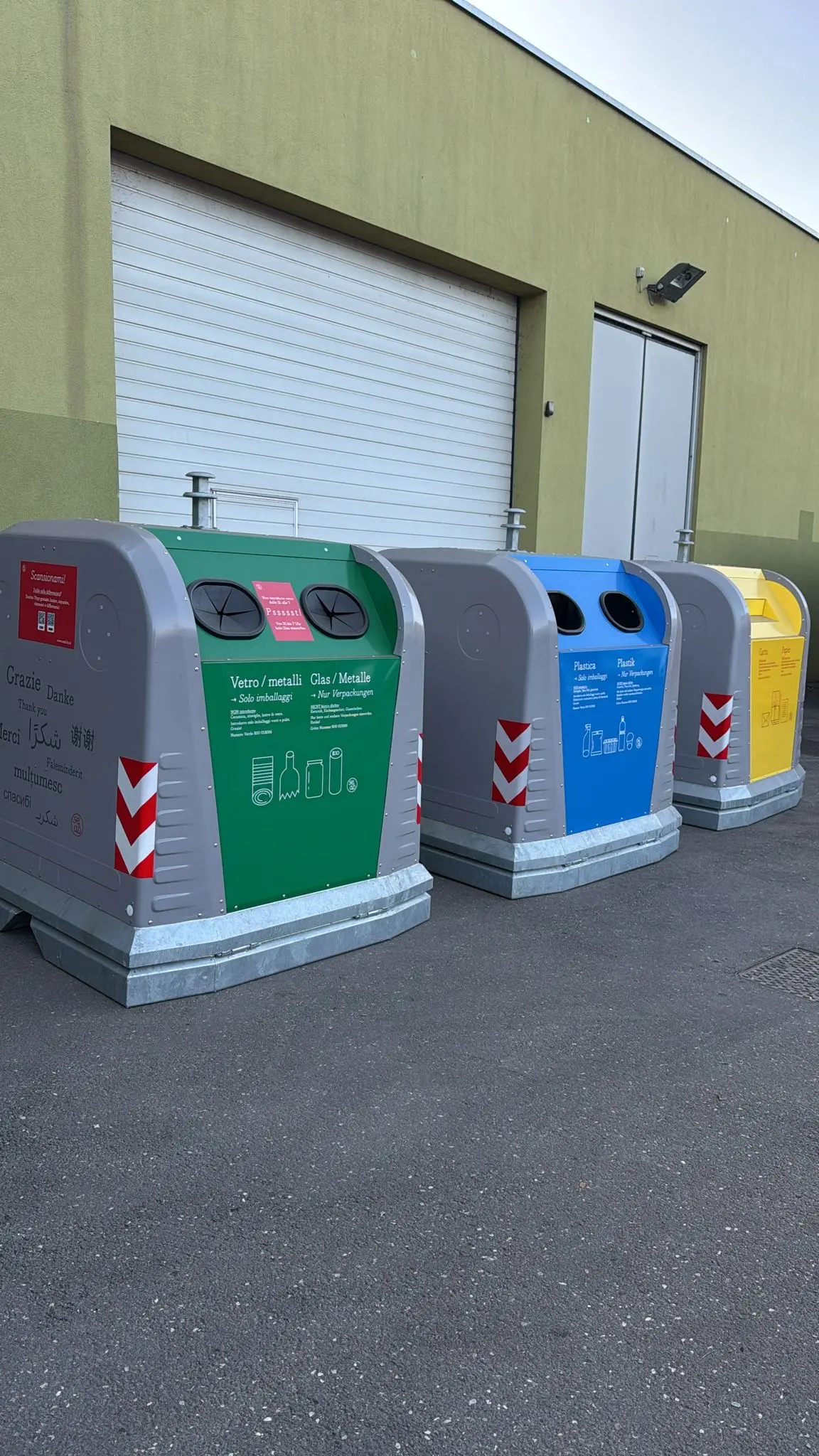 A Bolzano in arrivo 90 nuove campane dei rifiuti