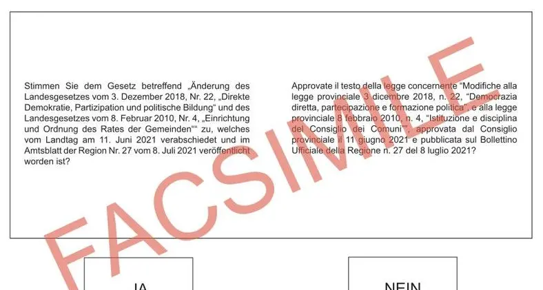 Democrazia diretta: in Alto Adige domenica 29 maggio il referendum