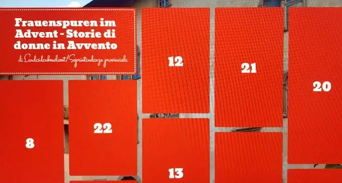 Il Calendario dell’Avvento altoatesino all'insegna delle donne e dei beni culturali