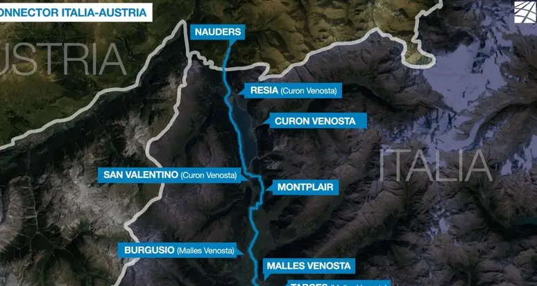 Terna, entrato in esercizio l'elettrodotto Italia-Austria, l’investimento complessivo è di 80 milioni di euro