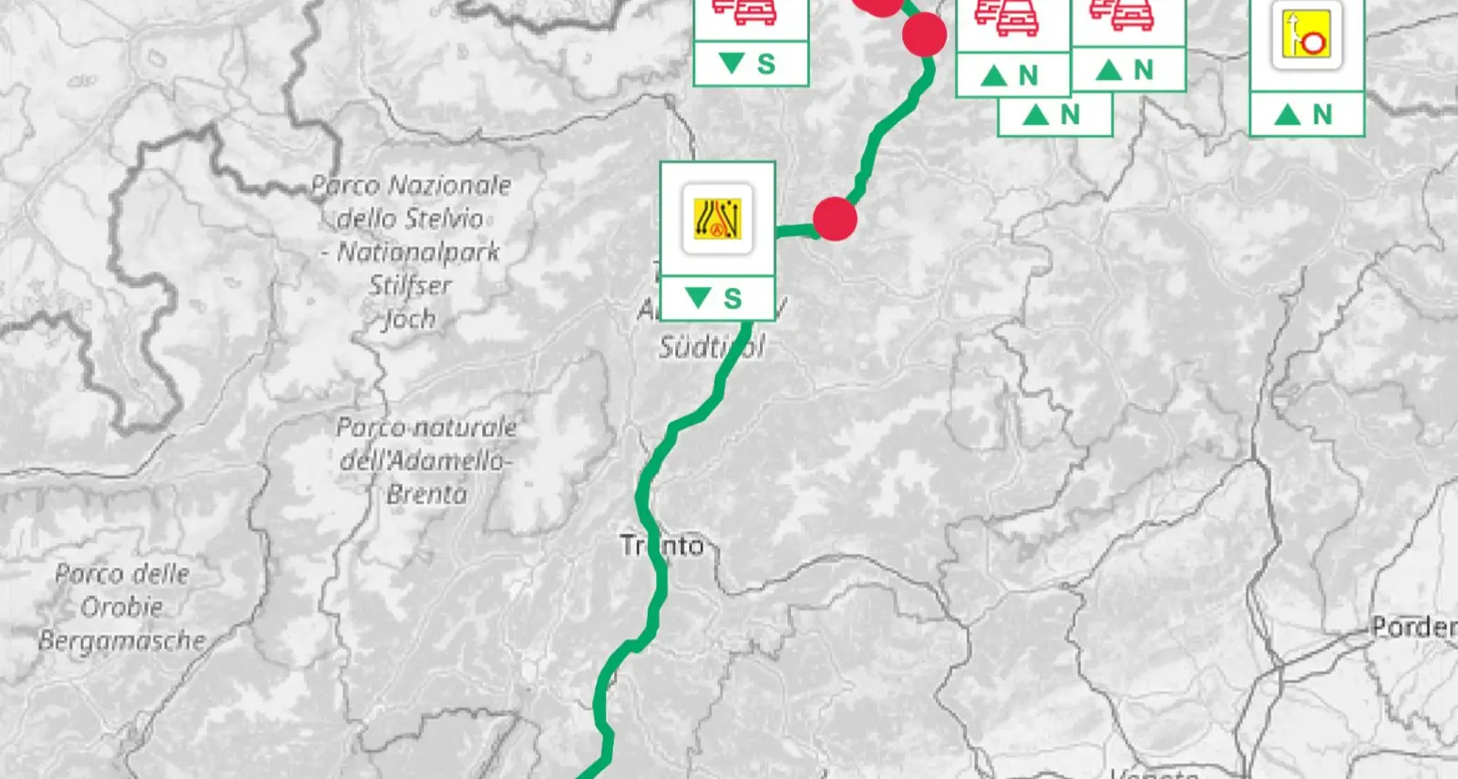 A22, a Fortezza lo scontro tra tir: blocco in direzione Nord