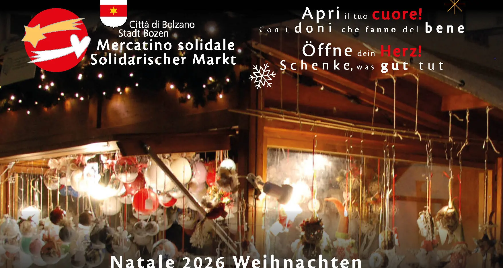 Mercatino solidale di Bolzano, aperte le domande per il 2026