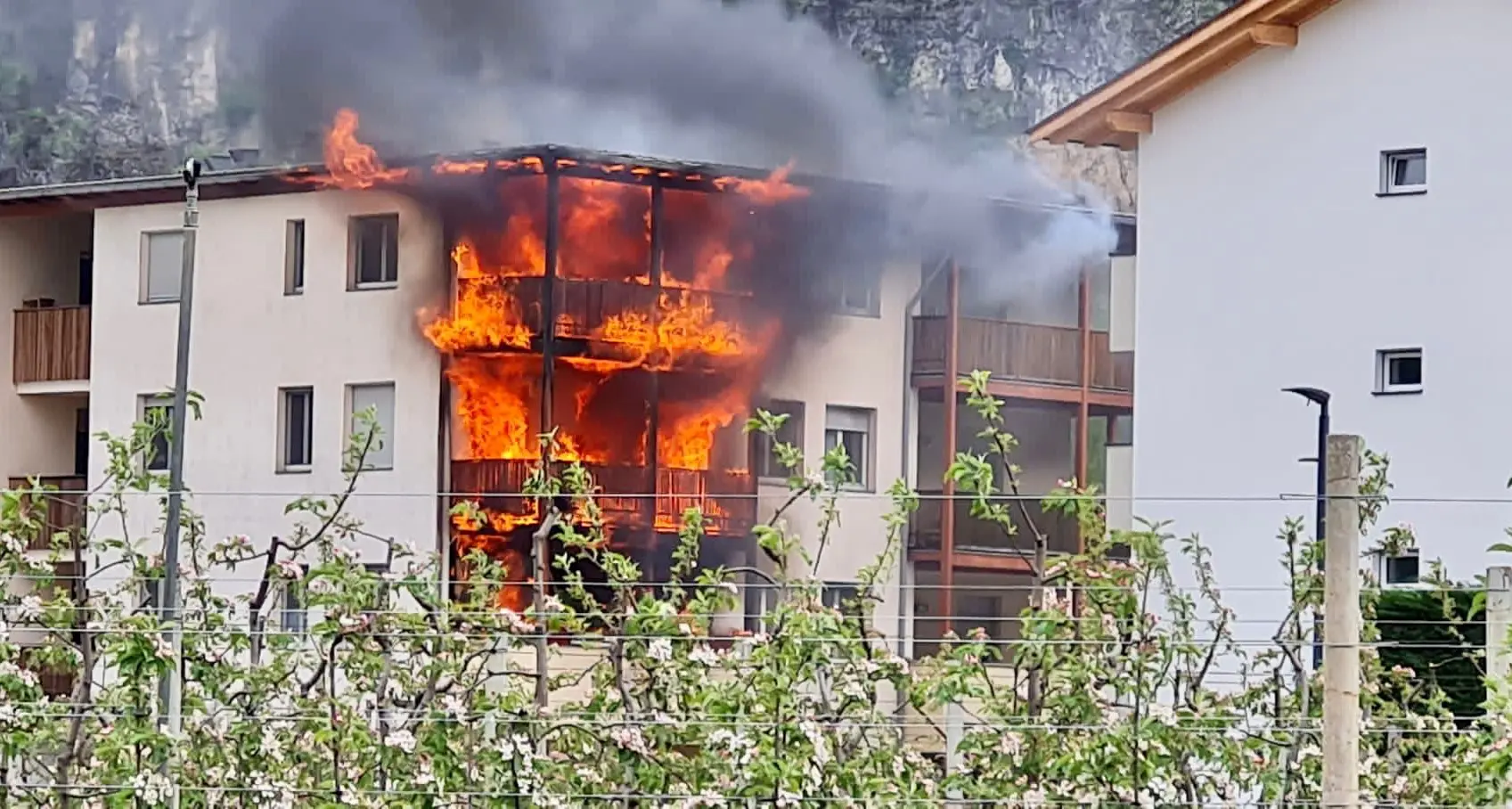 Incendio in una casa a Salorno