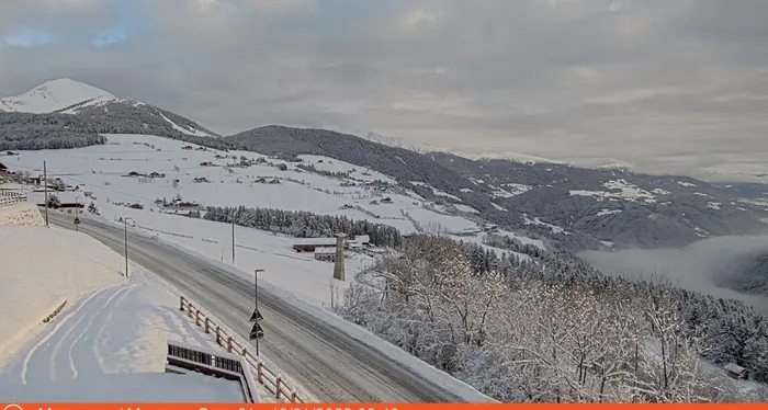 Torna la neve in Alto Adige, quasi venti centimetri a Rio Pusteria