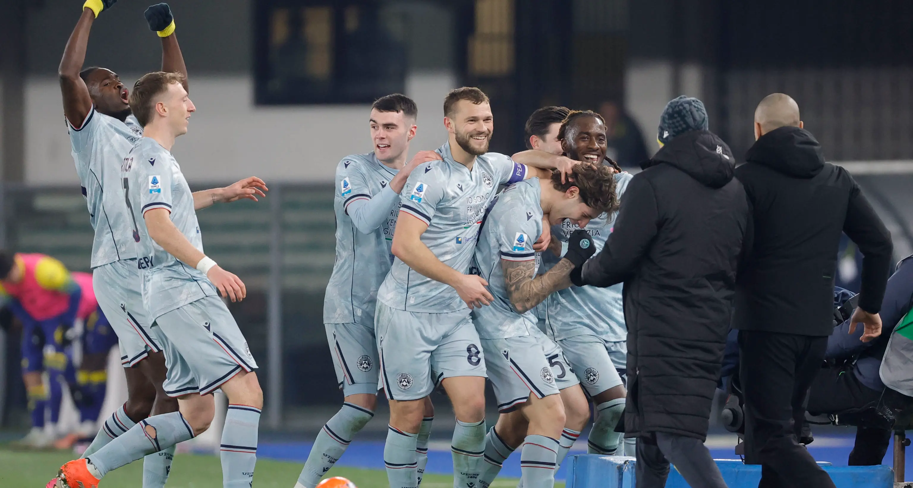 Calcio: Verona-Udinese 1-3