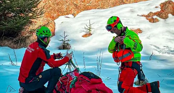 Doppio intervento in rapida successione per il Soccorso alpino