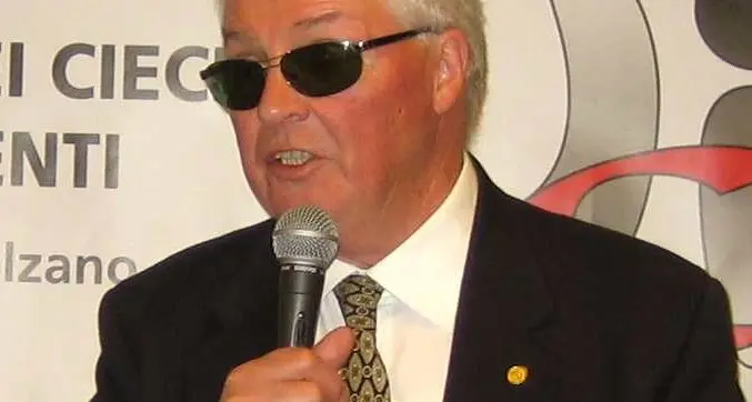 Addio a Josef Stockner, colonna dell’Unione ciechi in Alto Adige