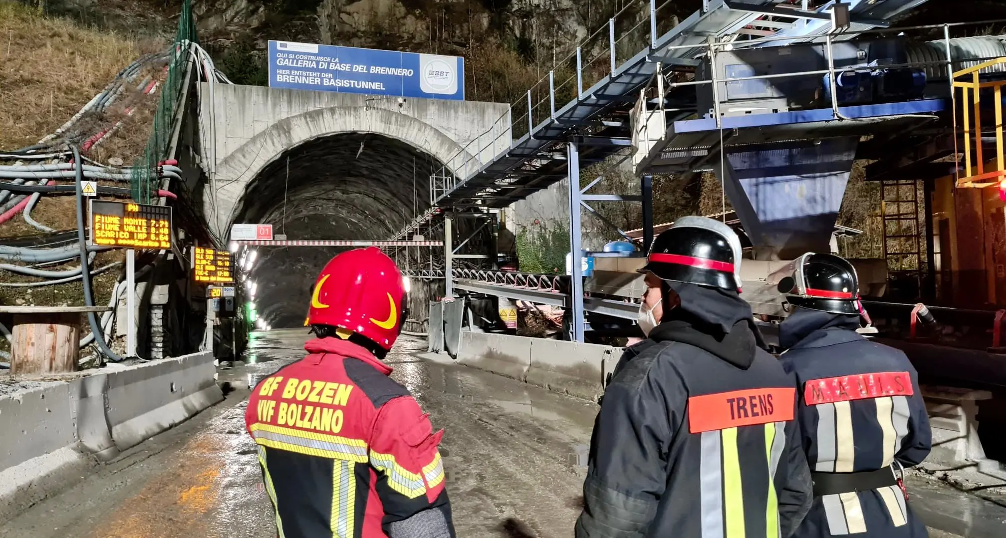 Fumo nel tunnel del Brennero causato da un corto circuito
