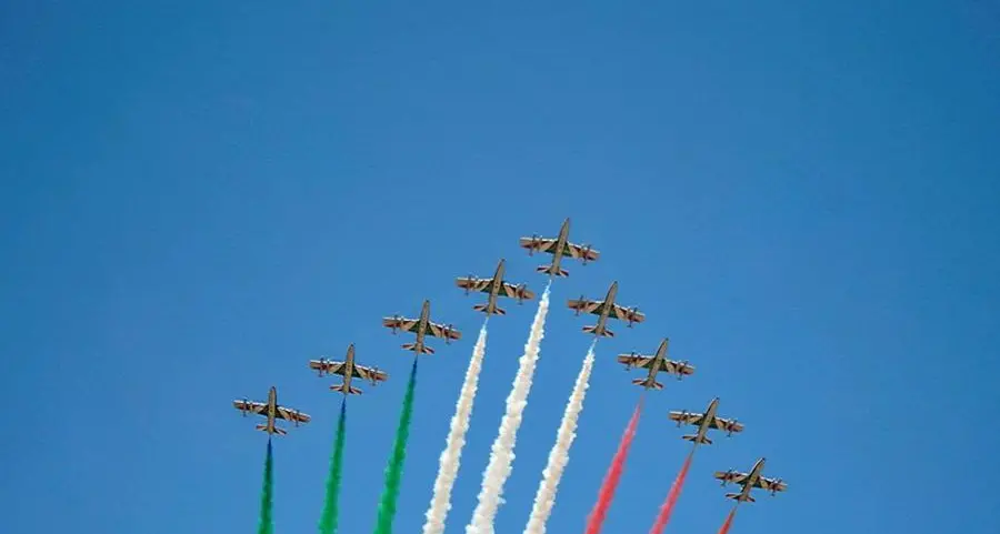 Le Frecce Tricolori sorvolano Bolzano, ma senza esibizione acrobatica