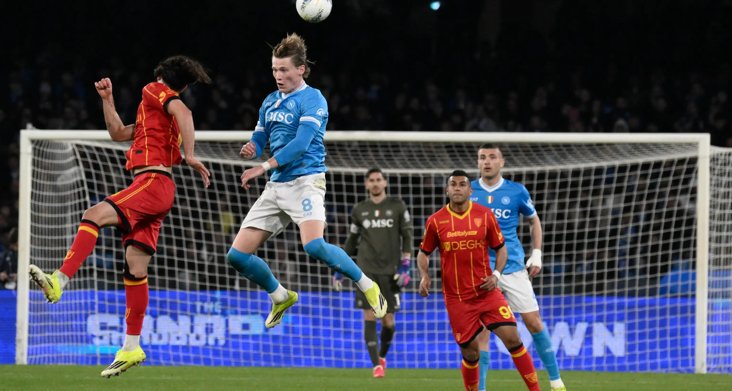 Serie A: Napoli-Lecce 2-1