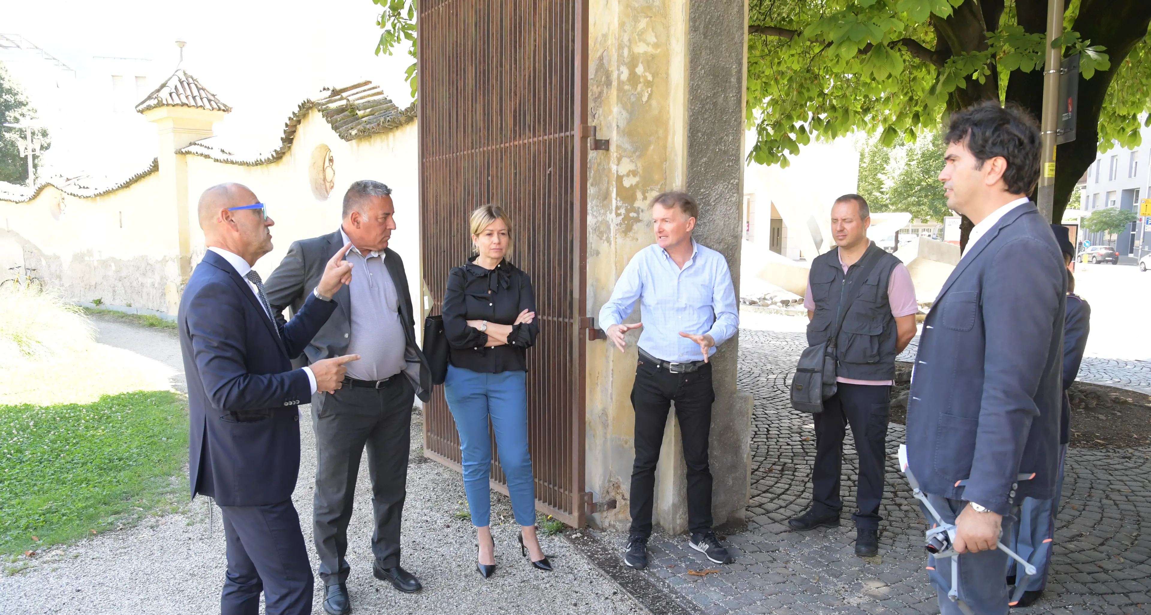 Parco Cappuccini, sopralluogo per le nuove telecamere anti-degrado