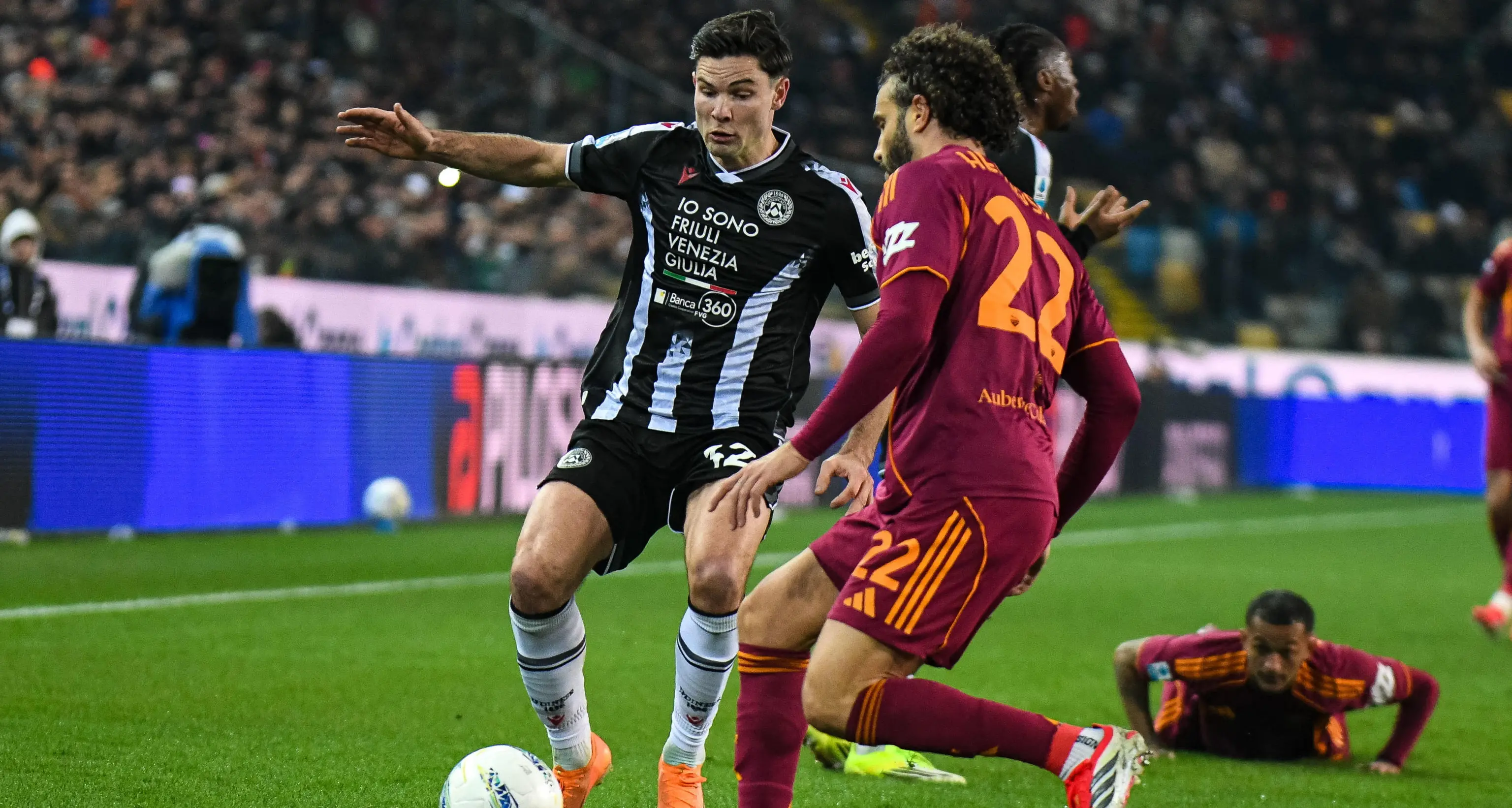 Serie A: Udinese-Roma 1-0