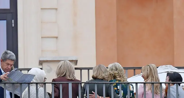 G20: first lady e mariti al Campidoglio e musei Capitolini