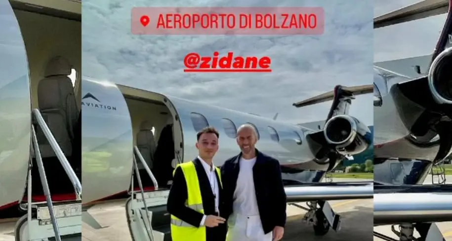 Zidane, settimana di vacanza nel meranese