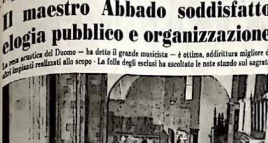 12 agosto 1982: tutto esaurito in Duomo per il concerto di Abbado