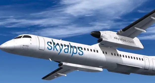 SkyAlps, primo volo da Bolzano per Stoccarda