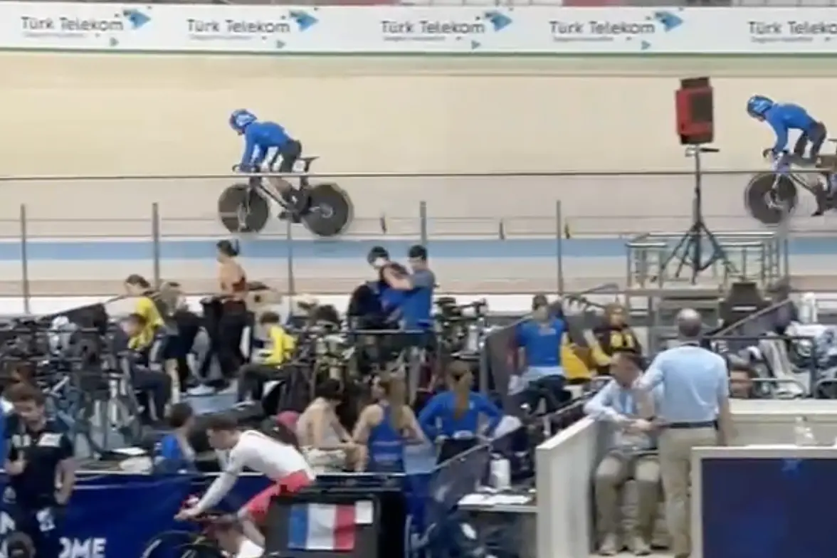 Ciclismo: Matteo Bianchi, Mattia Predomo e Stefano Minuta, la nostra nazionale di velocità a squadre! Nuovo record italiano