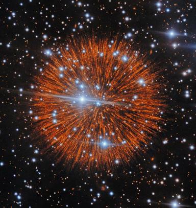 Primo sguardo in una supernova, bolle di gas come perle di una collana