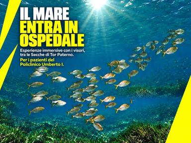Il mare entra in ospedale, esperienza immersiva per bimbi ricoverati