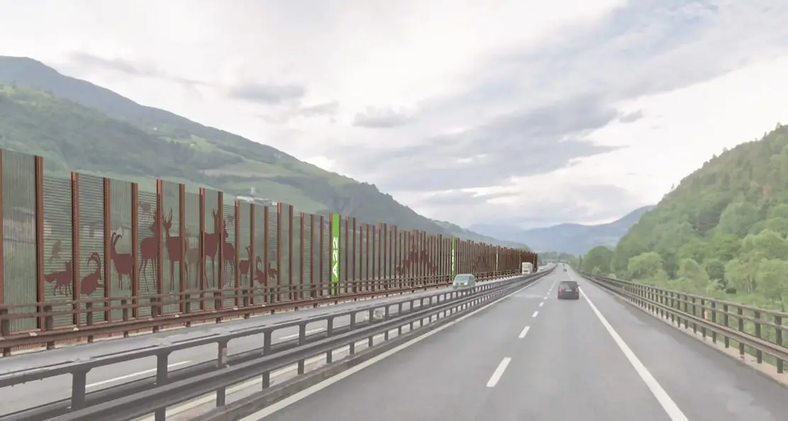 A22, ok alla nuova barriera antirumore in valle Isarco