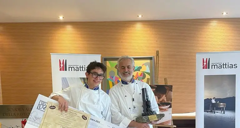 Il meranese Ruben Rizzardi primo al concorso per chef
