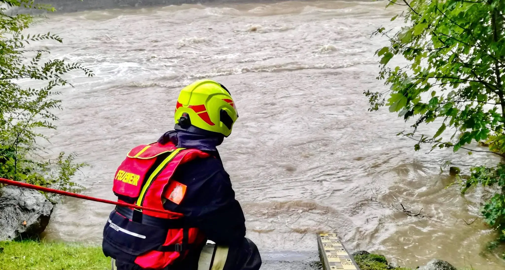 Adige in piena, monitorato dai vigili del fuoco