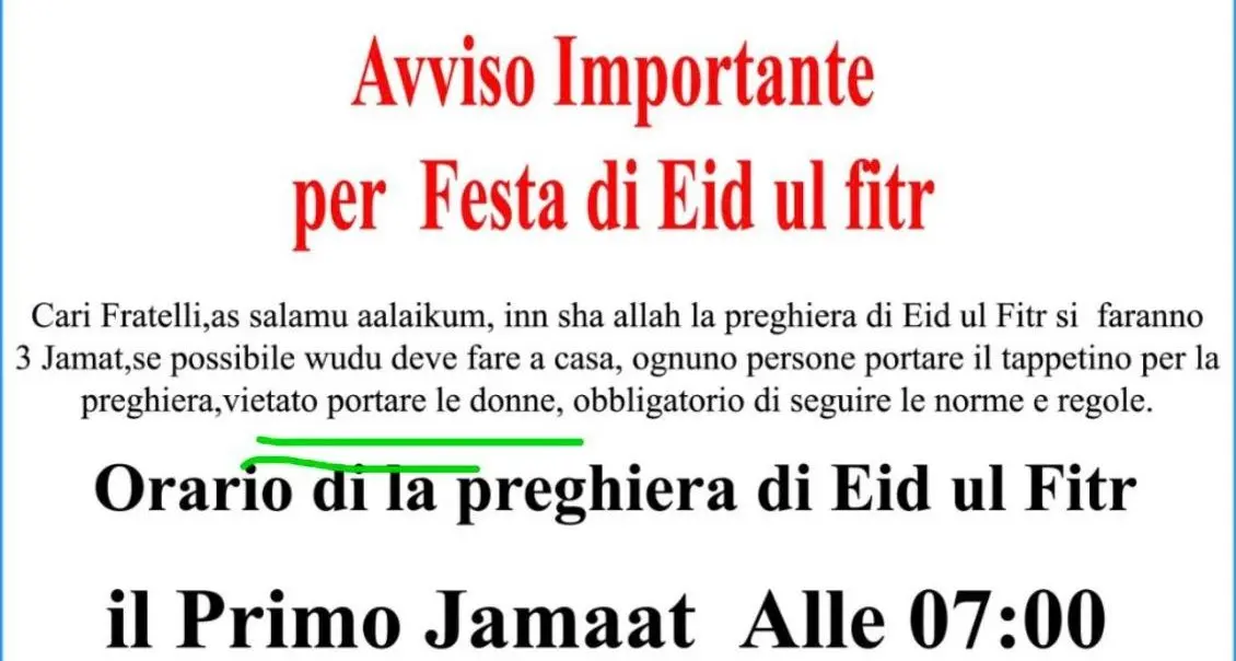 Ramadan vietato alle donne a Merano, Cisint : «Valori incompatibili»