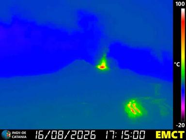 ++ Nuova intensa attività esplosiva dal cratere Voragine dell'Etna ++