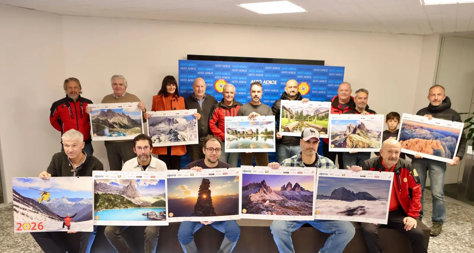 Gli scatti mozzafiato per il calendario del Soccorso Alpino dell’Alto Adige