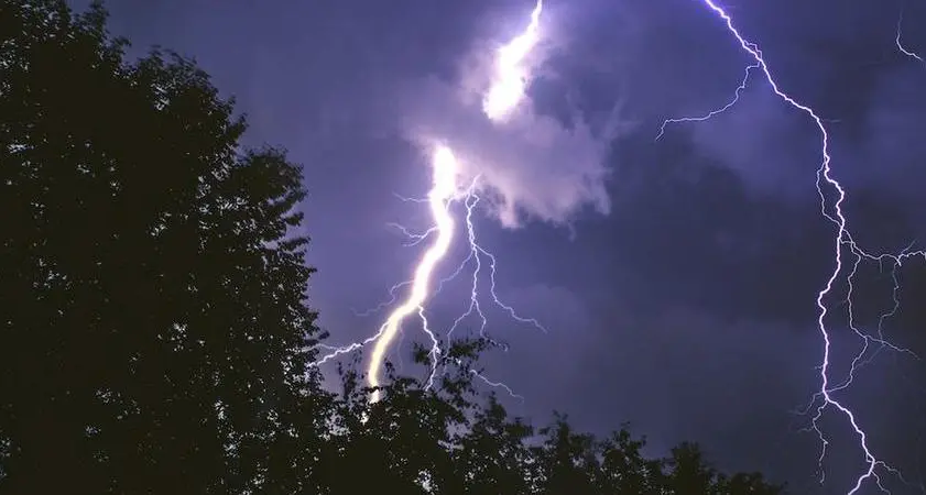 In Alto Adige 21.000 fulmini in un mese
