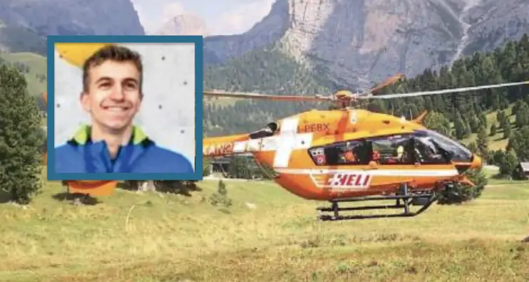 Precipita in parete, muore a 19 anni: la vittima è David Domanegg di Avigna